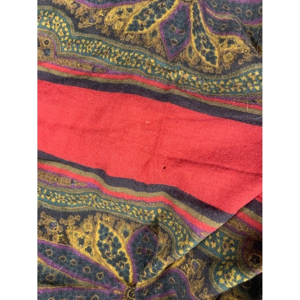 Vintage Gucci Wool Paisley Scarf Large 50